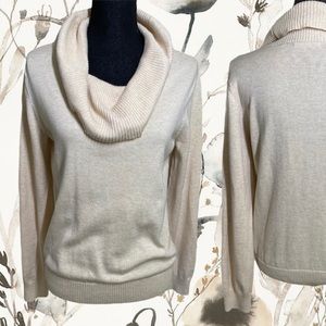 JEANNE PIERRE cowlneck knit sweater